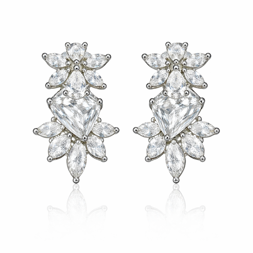 AD Luxury Crystal Earrings – Party & Occasion Wear