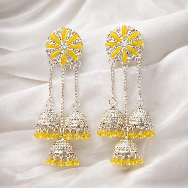 Sunshine Blossom Jhumka Drops